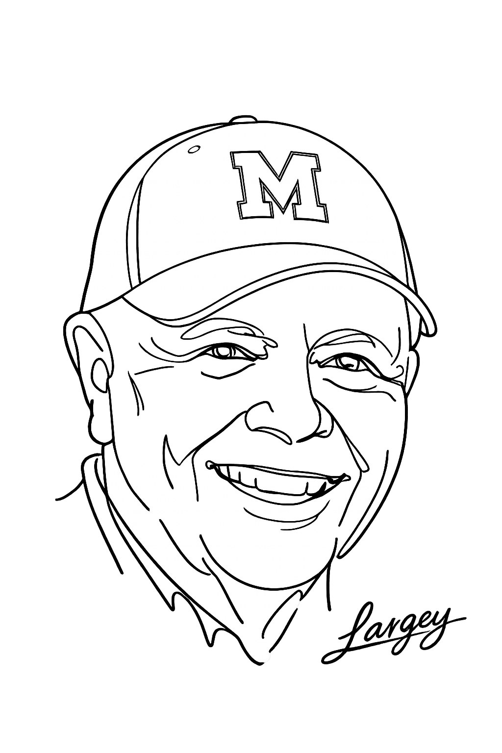 Gale Largey line portrait